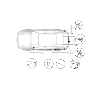 Электрика фаркопа Hak-System (7 pin) для Mitsubishi Lancer 2008-2016 12130512 в 