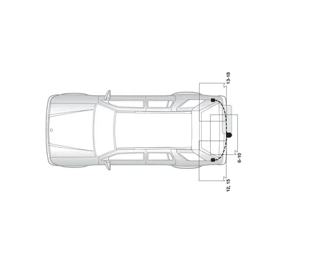 Электрика фаркопа Hak-System (13 pin) для Mitsubishi Pajero 2000-2007 26130500 в 