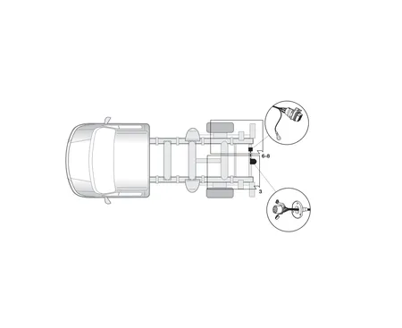 Электрика фаркопа Hak-System (13 pin) для Nissan Interstar 2003-2010 21500518 в 