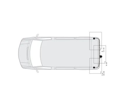 Электрика фаркопа Hak-System (13 pin) для Nissan Kubistar 2003-2009 26500514 в 