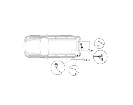 Электрика фаркопа Hak-System (7 pin) для Nissan Murano 2008-2016 16140506 в 