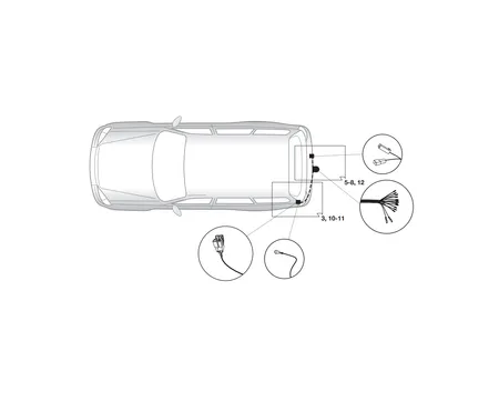 Электрика фаркопа Hak-System (13 pin) для Nissan Murano 2008-2016 26140506 в 