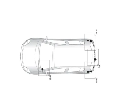 Электрика фаркопа Hak-System (7 pin) для Nissan Note 2006-2013 12140509 в 