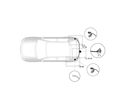 Электрика фаркопа Hak-System (13 pin) для Nissan Pixo 2009-2013 26500526 в 