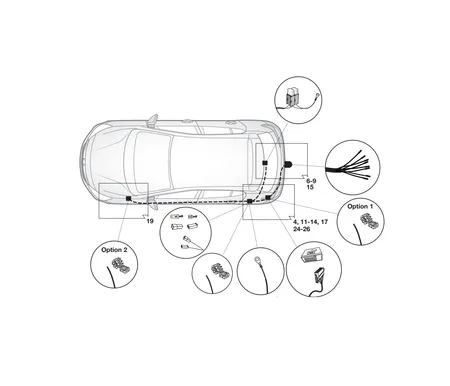 Электрика фаркопа Hak-System (7 pin) для Opel Astra 2015- 16150534 в 