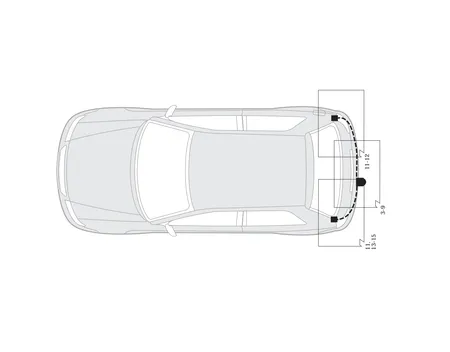 Электрика фаркопа Hak-System (13 pin) для Peugeot 307 2001-2005 26160501 в 