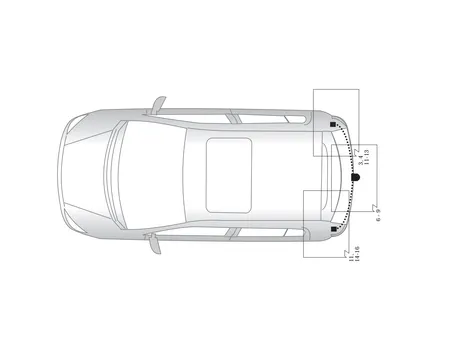 Электрика фаркопа Hak-System (7 pin) для Renault Clio 2001-2005 16180505 в 