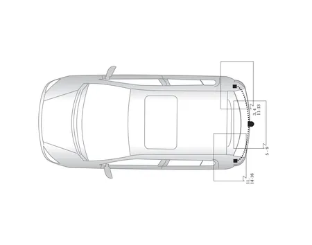 Электрика фаркопа Hak-System (13 pin) для Renault Clio 2001-2005 26180505 в 