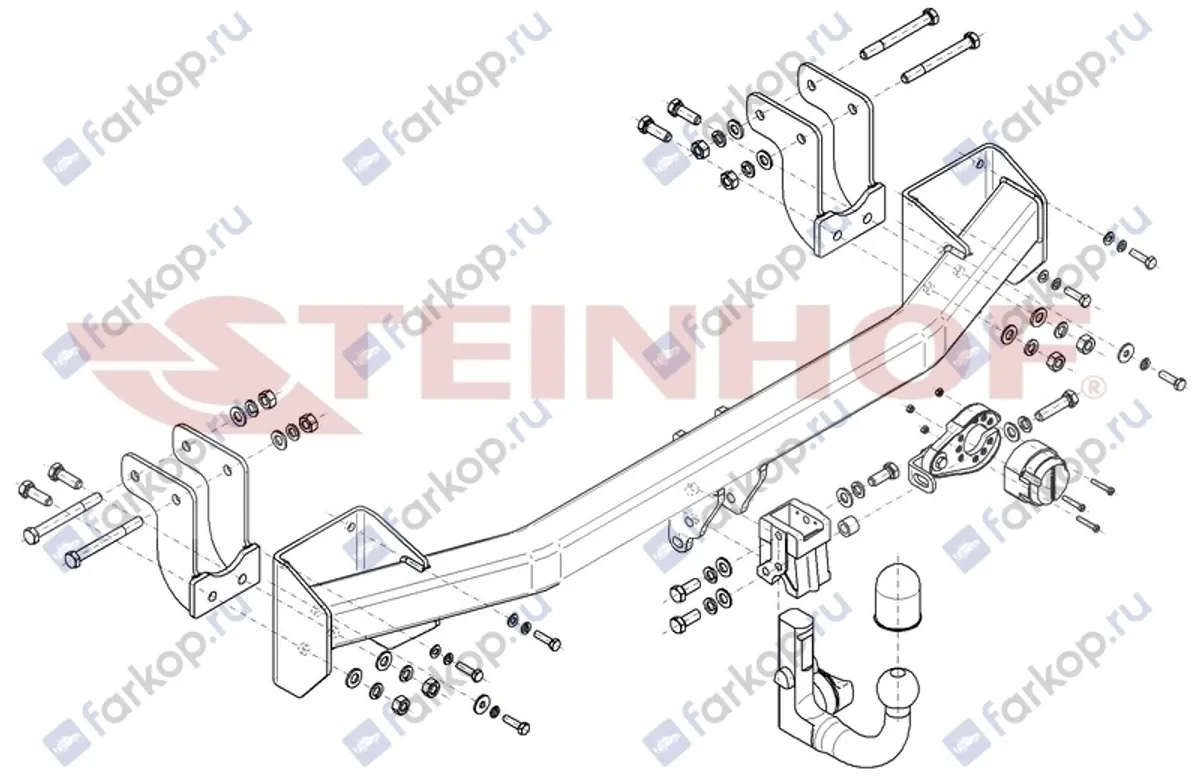 Фаркоп Steinhof для Mitsubishi Outlander 2012- M-358 в 
