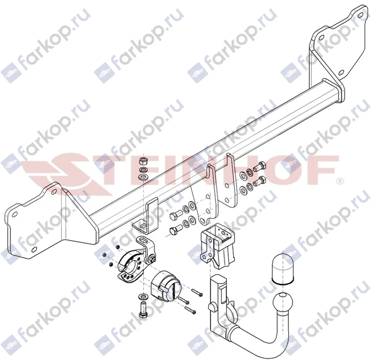 Фаркоп Steinhof для Mini Countryman 2014-2016 M-287 в 