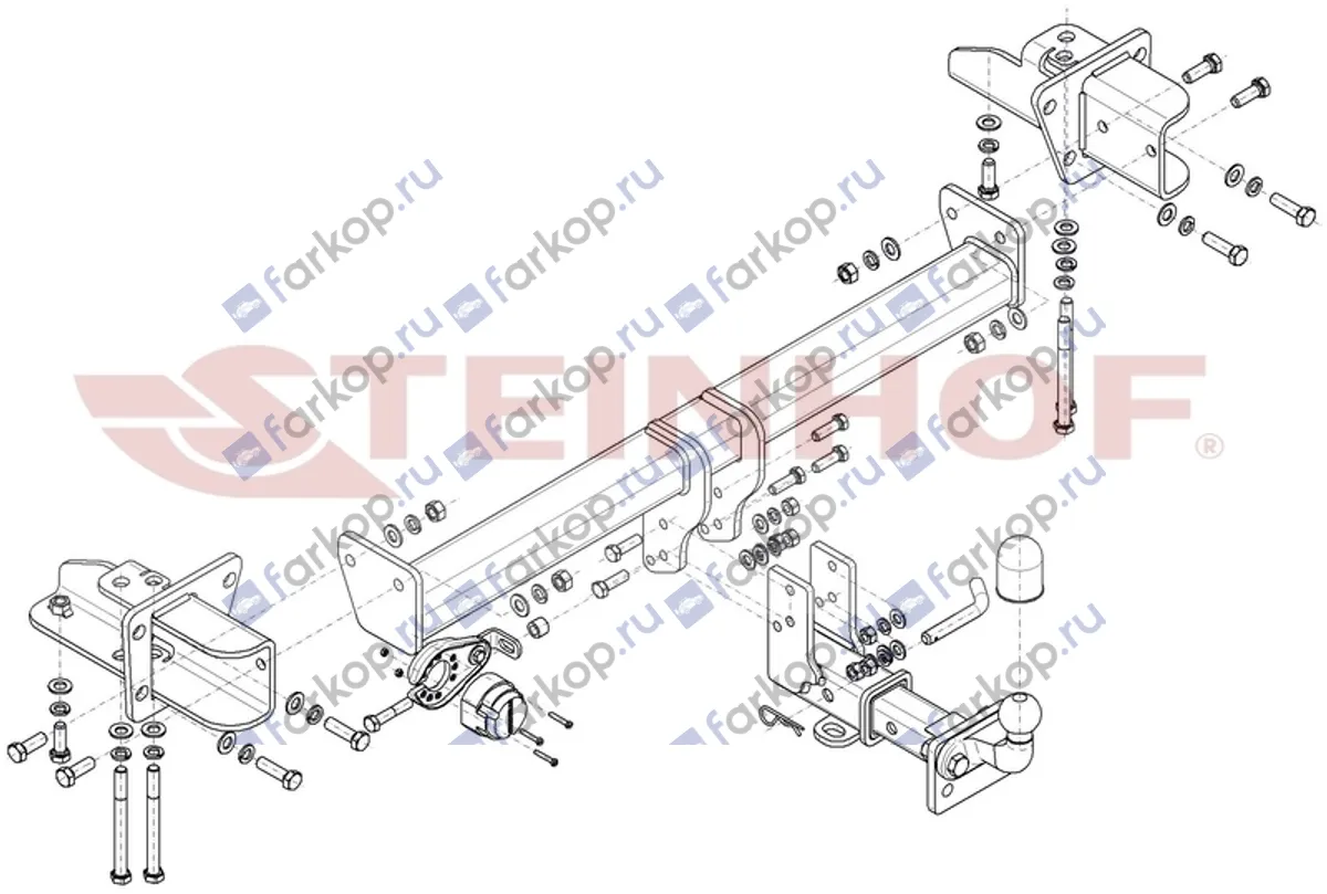 Фаркоп Steinhof для Land Rover Discovery 2017- L-108 в 