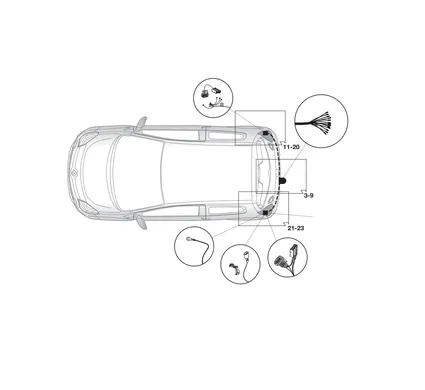 Электрика фаркопа Hak-System (13 pin) для Renault Twingo 2007-2014 26180533 в 