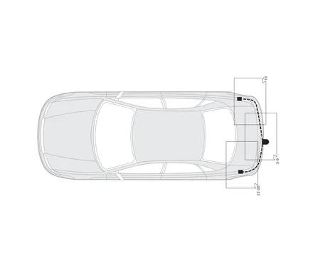 Электрика фаркопа Hak-System (7 pin) для Skoda Octavia 1996-2011 16220501 в 