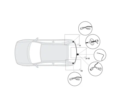 Электрика фаркопа Hak-System (13 pin) для Suzuki Ignis 2003-2006 26500510 в 