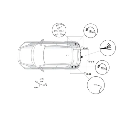 Электрика фаркопа Hak-System (7 pin) для Suzuki Swift 2010-2017 16240516 в 