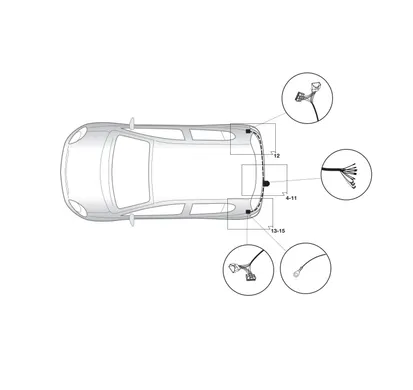 Электрика фаркопа Hak-System (7 pin) для Toyota Yaris 2006-2011 16250517 в 