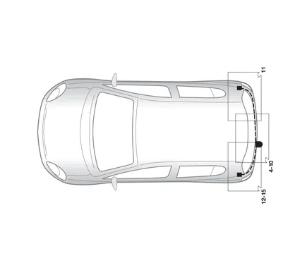 Электрика фаркопа Hak-System (13 pin) для Toyota Yaris 2006-2011 26250517 в 