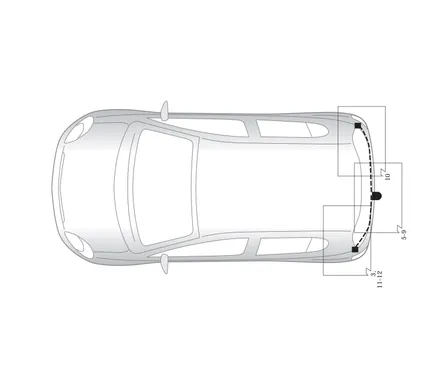 Электрика фаркопа Hak-System (7 pin) для Toyota Yaris 2001-2005 16250509 в 