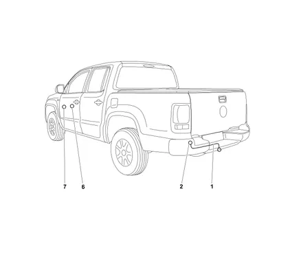 Электрика фаркопа Westfalia (13 pin) для Volkswagen Amarok 2010- 321704300113 в 