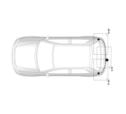 Электрика фаркопа Hak-System (7 pin) для Volkswagen Polo 2005-2009 16270513 в 