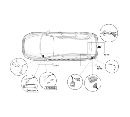 Электрика фаркопа Brink (7 pin) для Volkswagen Tiguan 2017- 756843 в 