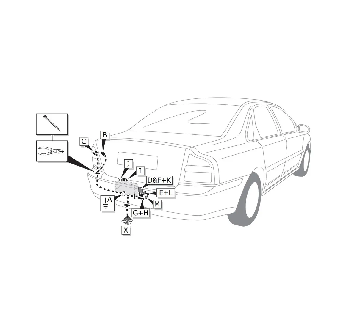 Электрика фаркопа Brink (7 pin) для Volvo S80 2003-2006 759191 в 