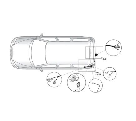 Электрика фаркопа Brink (7 pin) для Volvo XC60 2008-2017 759293 в 