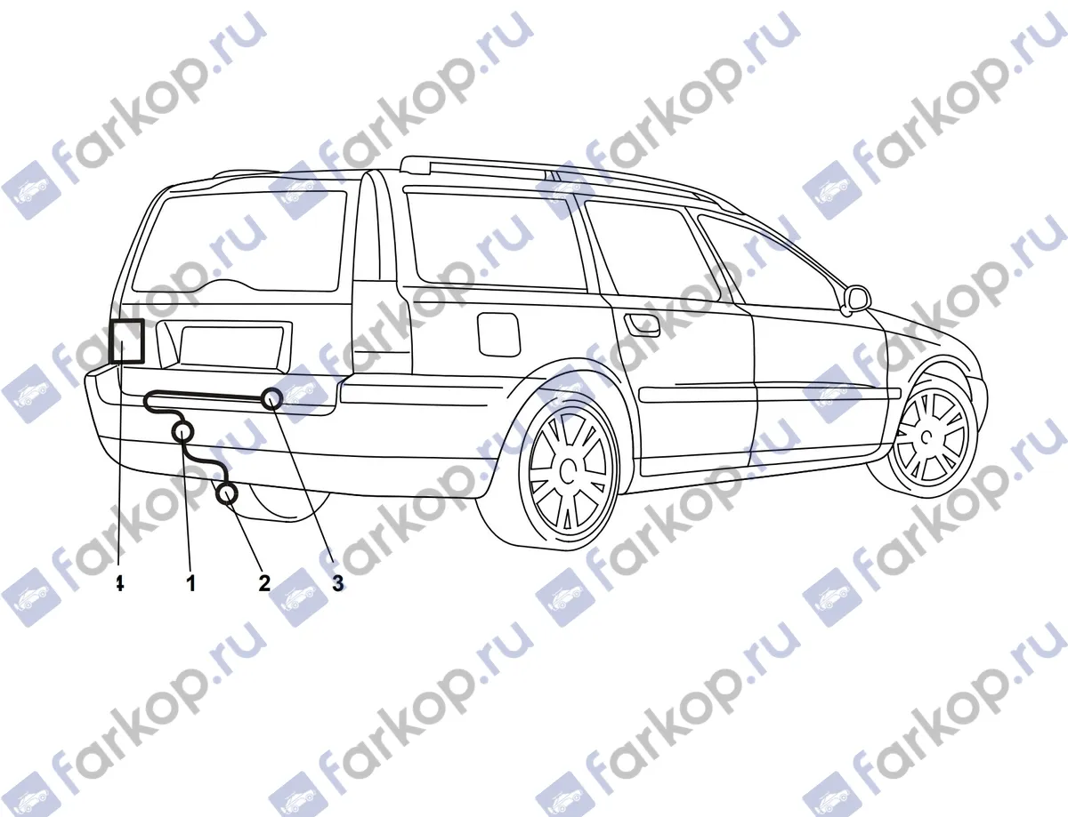 Электрика фаркопа Westfalia  (13 pin) для Volvo V70 2000-2007 320049300113 в 