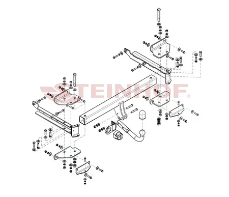 Фаркоп Steinhof для Mercedes M-Class (W164) 2005-2011 M-128 в 