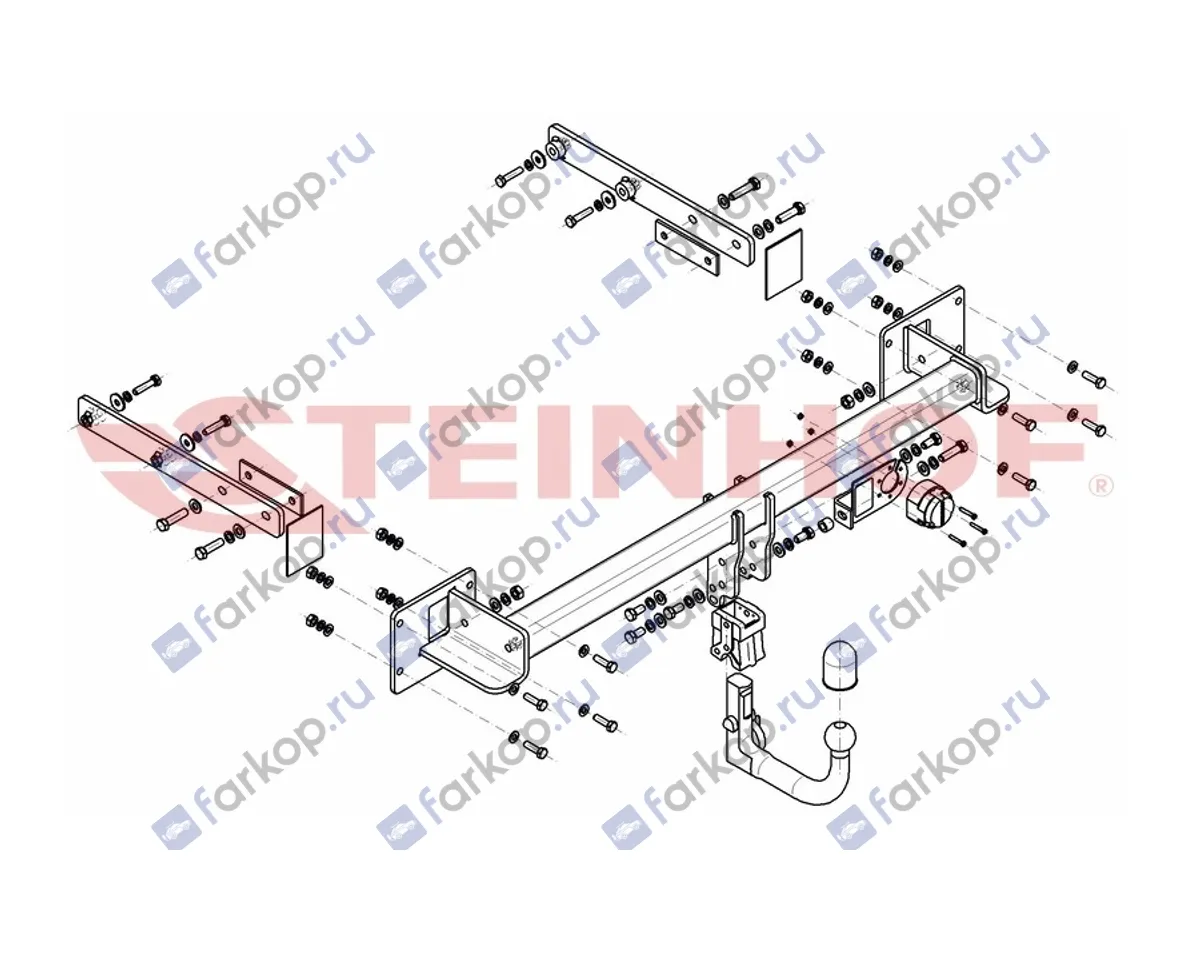 Фаркоп Steinhof для Mercedes R-Class (W251) 2006-2017 M-147 в 