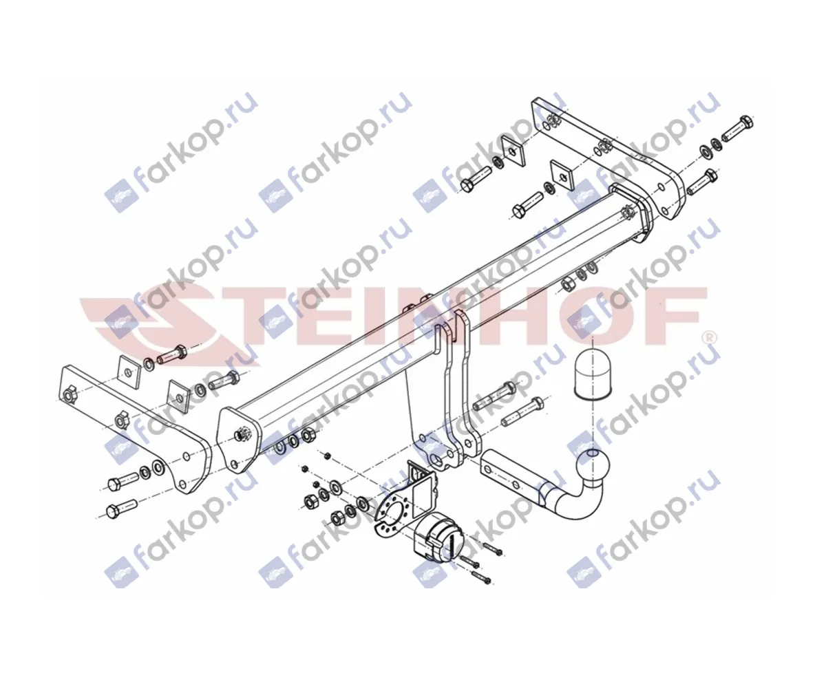 Фаркоп Steinhof для Volvo XC70 2007-2016 V-294 в 