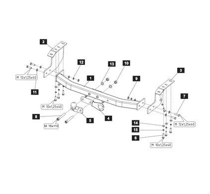 Фаркоп Baltex для Mitsubishi ASX 2010- 14190506 в 