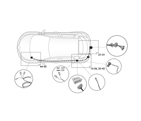 Электрика фаркопа Hak-System (7 pin) для Renault Talisman (седан, универсал) 2020- 12500673 в 