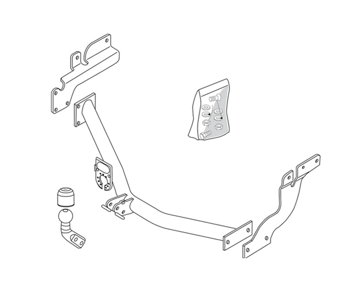 Фаркоп Brink для Ford Tourneo Connect 2002-2012 329600 в 