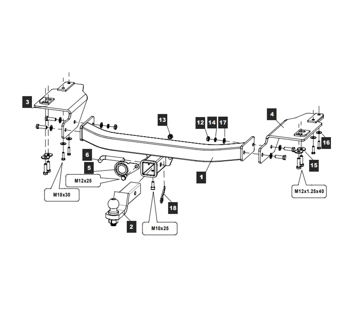 Фаркоп Baltex для Lexus GX 2009-2013 249453 в 