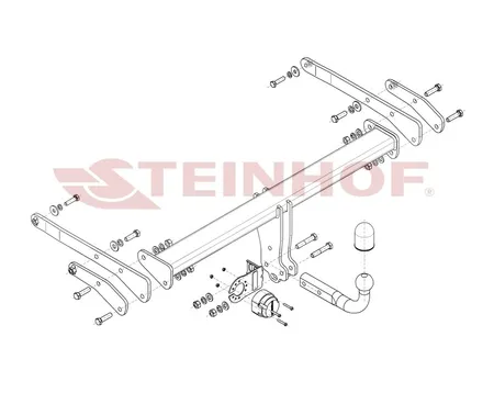 Фаркоп Steinhof для Audi Q5 2017- A-111 в 