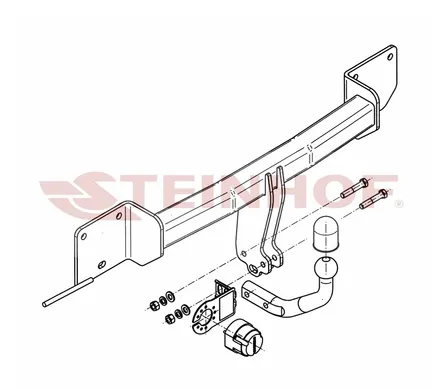 Фаркоп Steinhof для BMW 3 серия 2005-2013 B-045 в 