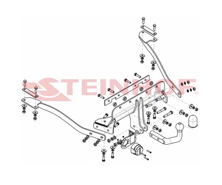 Фаркоп Steinhof для BMW 7 серия 1994-2001 B-049 в 