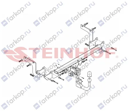 Фаркоп Steinhof для Citroen C4 Picasso (Grand) 2013-2018 C-050 в 