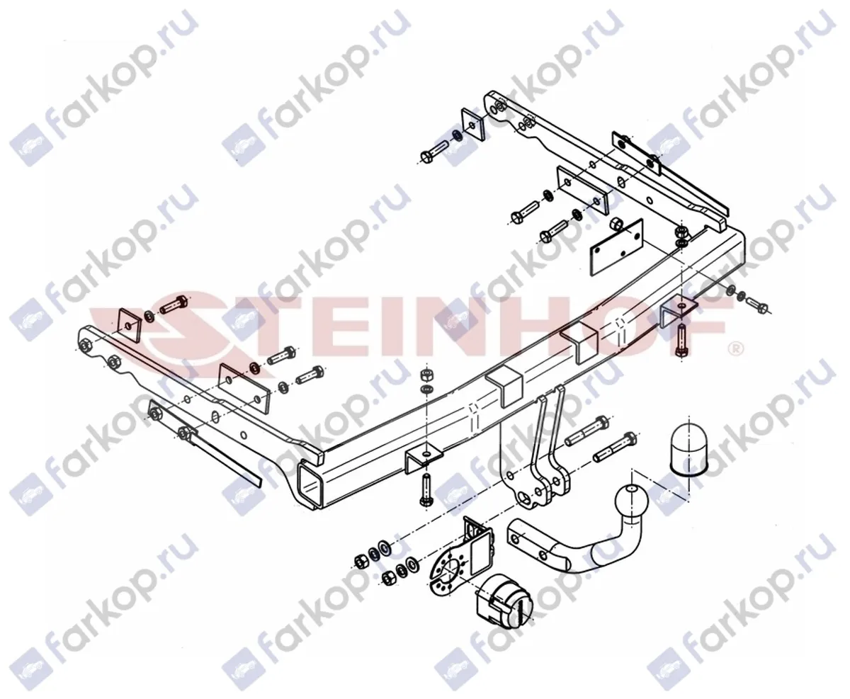 Фаркоп Steinhof для Ford S-Max 2006-2015 F-245 в 