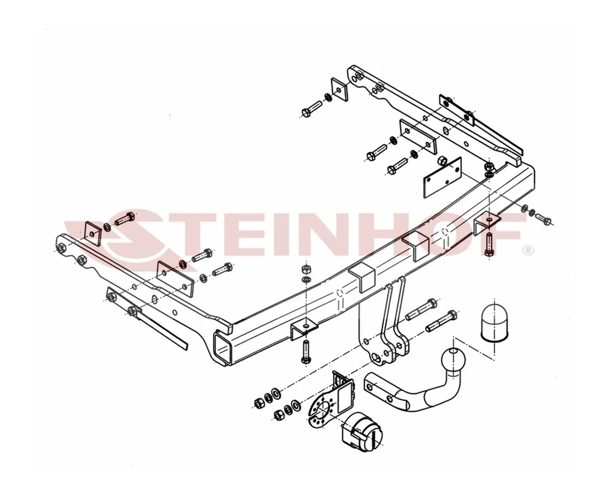 Фаркоп Steinhof для Ford Galaxy 2006-2015 F-245 в 