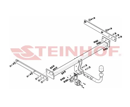 Фаркоп Steinhof для Ford Kuga 2008-2012 F-275 в 