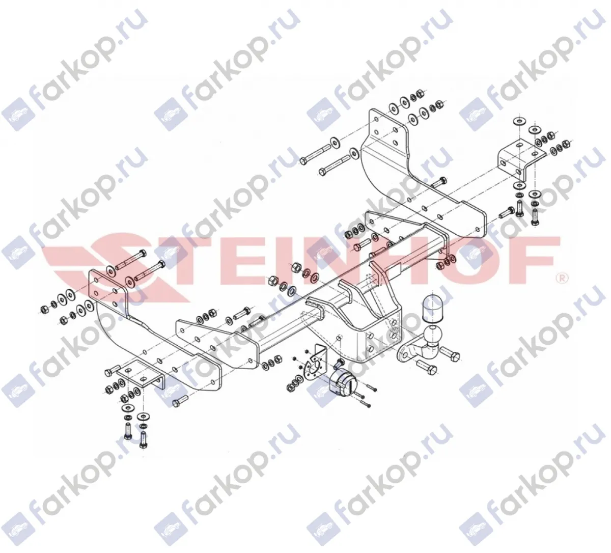 Фаркоп Steinhof для Ford Transit 2014- F-304 в 