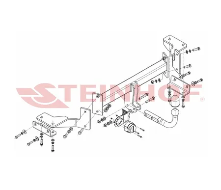 Фаркоп Steinhof для Hyundai Tucson 2015-2018 H-280 в 