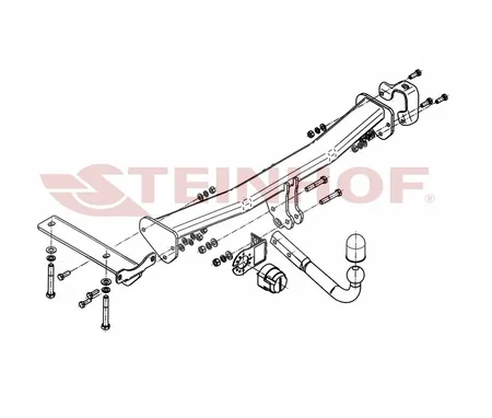 Фаркоп Steinhof для Land Rover Freelander 2007-2014 L-102 в 