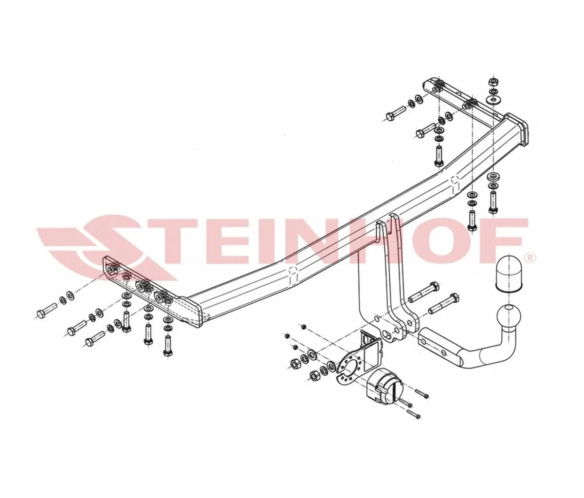 Фаркоп Steinhof для Nissan Primera 2002-2008 N-072 в 