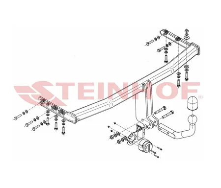 Фаркоп Steinhof для Nissan Primera 2002-2008 N-072 в 