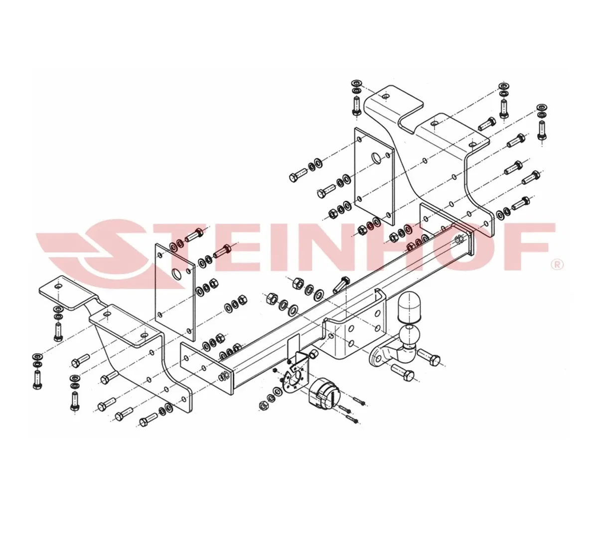 Фаркоп Steinhof для Opel Movano 2010- R-064 в 