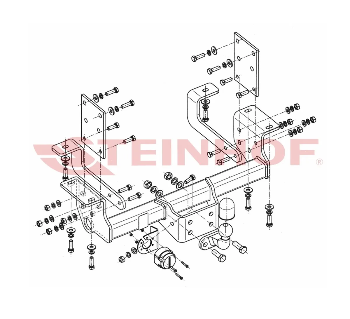 Фаркоп Steinhof для Opel Movano 2010- R-065 в 