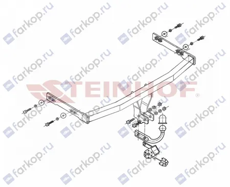 Фаркоп Steinhof для Skoda Roomster 2006-2015 V-056 в 